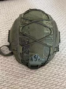 Copertura casco mimetico russo tattico russo EMR verde tessuto pelle per casco veloce - Foto 1 di 32
