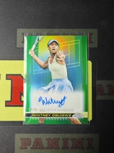2024 Topps Chrome Tennis Green Refractor Auto Whitney Osuigwe /99 - Picture 1 of 2