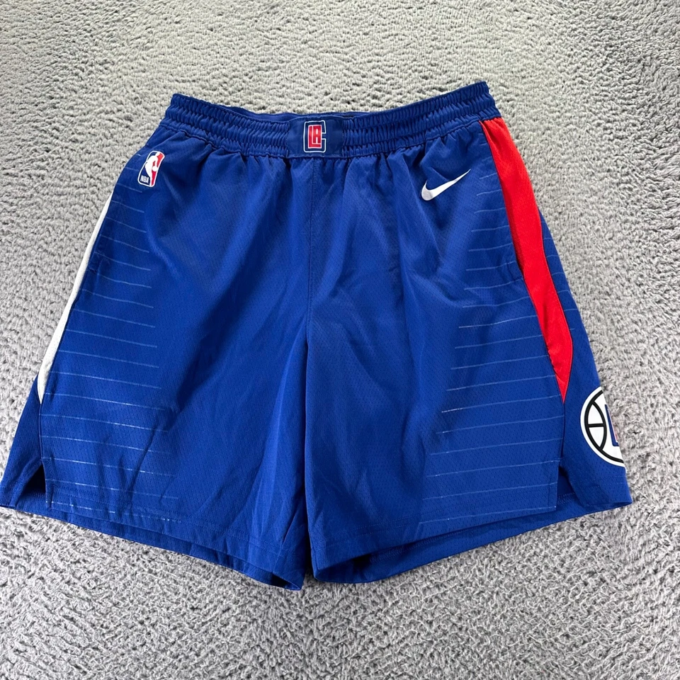 Nike Los Angeles Clippers NBA Basketball Shorts Mens Large 42 Blue Polyester - Image 1 of 4