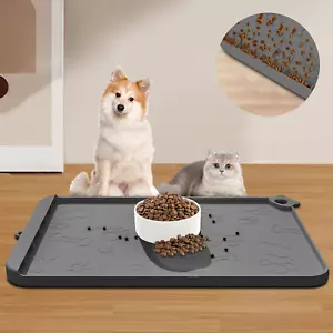 Hundefuttermatte, Silikon Hundematte für Futter und Wasser - Haustierfuttermatten mit Rückständen - Bild 1 von 22