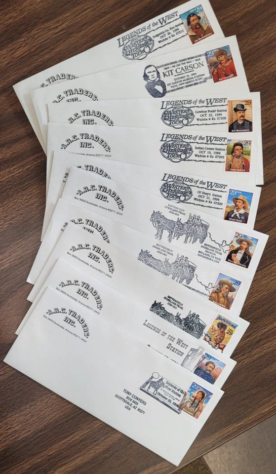 US FDC # 2869a-t 29c Legends of the West 10 covers A.R. C. Traders, Inc. (E81) - Image 1 of 4