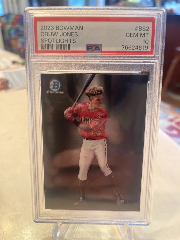 2023 Bowman Druw Jones Spotlights Diamondbacks PSA 10 Top Prospect 1st - Image 1 of 1