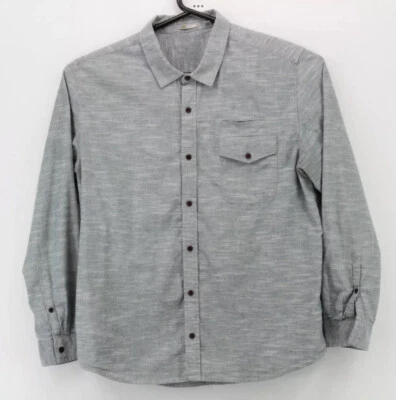 Camisa para Hombres Horny Toad Talla XL Abotonada Manga Larga Cuello Gris Informal Adulto Foto 1 de 4