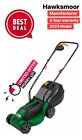 Hawksmoor 1200W 32cm Electric Lightweight Lawnmower With 10m Cable&30L GBox 230V