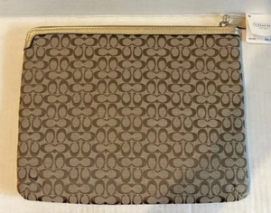 Coach signature canvas tablet sleeve NWT - Picture 1 of 6