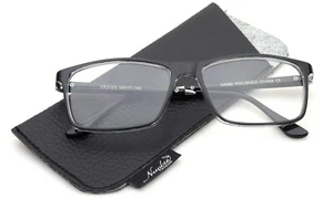 Unisex Rechteckige Klare Gläser Brille Klassische Form für Herren für Damen - Bild 1 von 18
