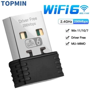 Mini WLAN Stick WiFi 6 USB Adapter 286Mbps Treiberlos für PC Laptop Windows - Bild 1 von 11