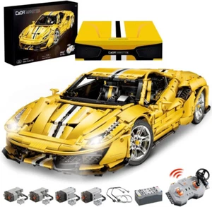 CADA MASTER C61057 | FERRARI PISTA 488 RC+LED 1:8 Klemmbausteine Bauset NEU OVP - Bild 1 von 8