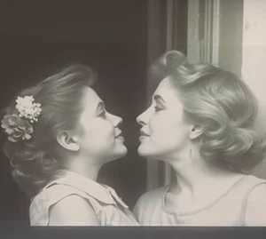 2##Photo negative film - Kissing women - Lesbian couple - Love - Kiss - Picture 1 of 4