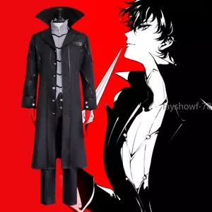 Gioco Anime Persona 5Joker Protagonista Cosplay Costume Uniforme Halloween In Magazzino - Foto 1 di 20