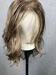 Jon Renau Medium/Long Auburn Brown Brunette Hair Wig. Synthetic - Picture 1 of 9