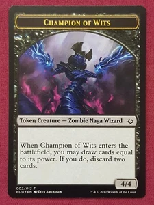 Magic The Gathering HOUR OF DEVASTATION CHAMPION OF WITS TOKEN card MTG - Picture 1 of 2