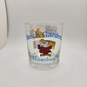 BUSCH GARDENS The Old Country Williamsburg VA Lowball Rocks Glass Friendly Eagle - Picture 1 of 9