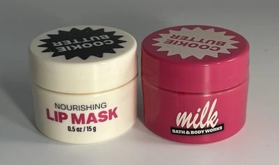 Bath & Body Works COOKIE BUTTER Nourishing Lip Mask & Lip Scrub Set Of 2 NEW - Image 1 of 4