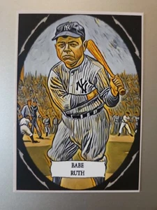 Tarjeta personalizada Batter Up Art - Babe Ruth - Imagen 1 de 2