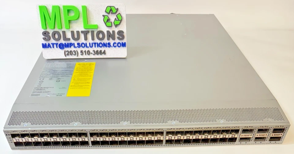 Conmutador Cisco Nexus N9K-C93180YC-EX 48*1/10/25-Gbps SFP 6*40/100-Gbps QSFP28 BONITO Foto 1 de 3