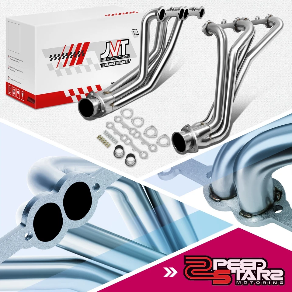 2 шт. 4-1 длинный трубчатый коллектор выпускного коллектора для 63-82 Chevy Corvette C2/C3 5,7 л - Изображение 1 из 4