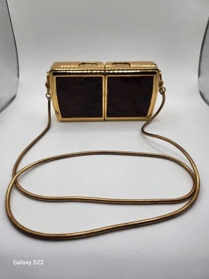 Very Rare Gold Antique Opera Binoculars With Skin  - Image 1 of 4