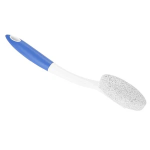 Long Handle Remove Dead Skin Cutin Foot Brush With Scrubbing Pumice Stone Fo EUJ - Picture 1 of 15