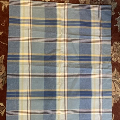 CORTINAS COUNTRYS Azul Crema Amarillo Granate Cuadros King Euro Almohada Falsa Foto 1 de 4