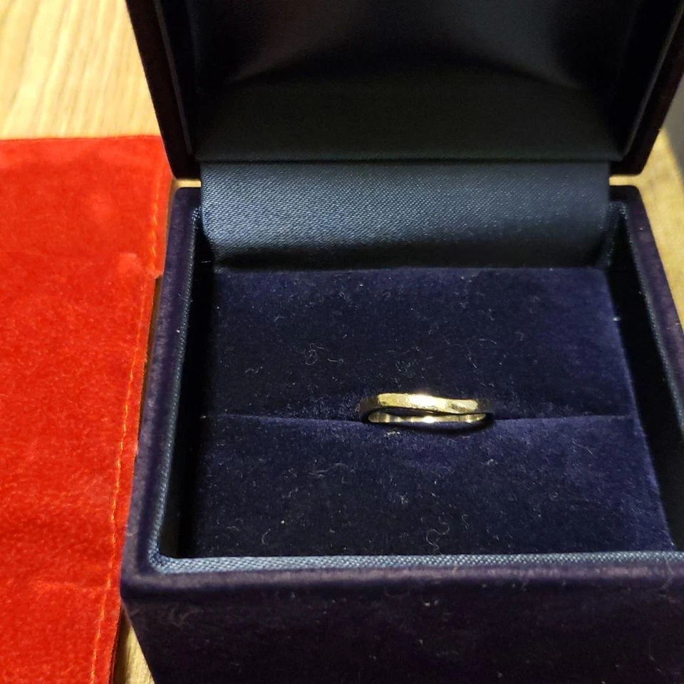 Anillo de boda Cartier bailarina platino PT950 curvado plateado EE. UU. 5,5 auténtico Foto 1 de 4