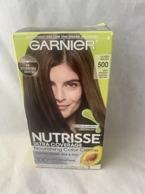 Color de cabello nutritivo Garnier Nutrisse marrón natural medio profundo #500 S2 Foto 1 de 3
