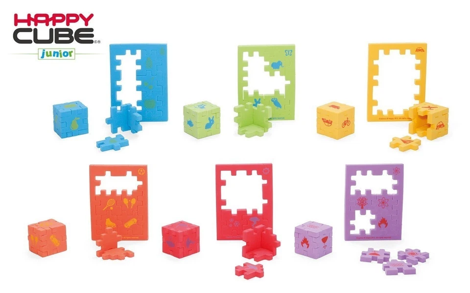 Jeux Smart Games - Happy Cube Junior Jaune - Photo 1/1
