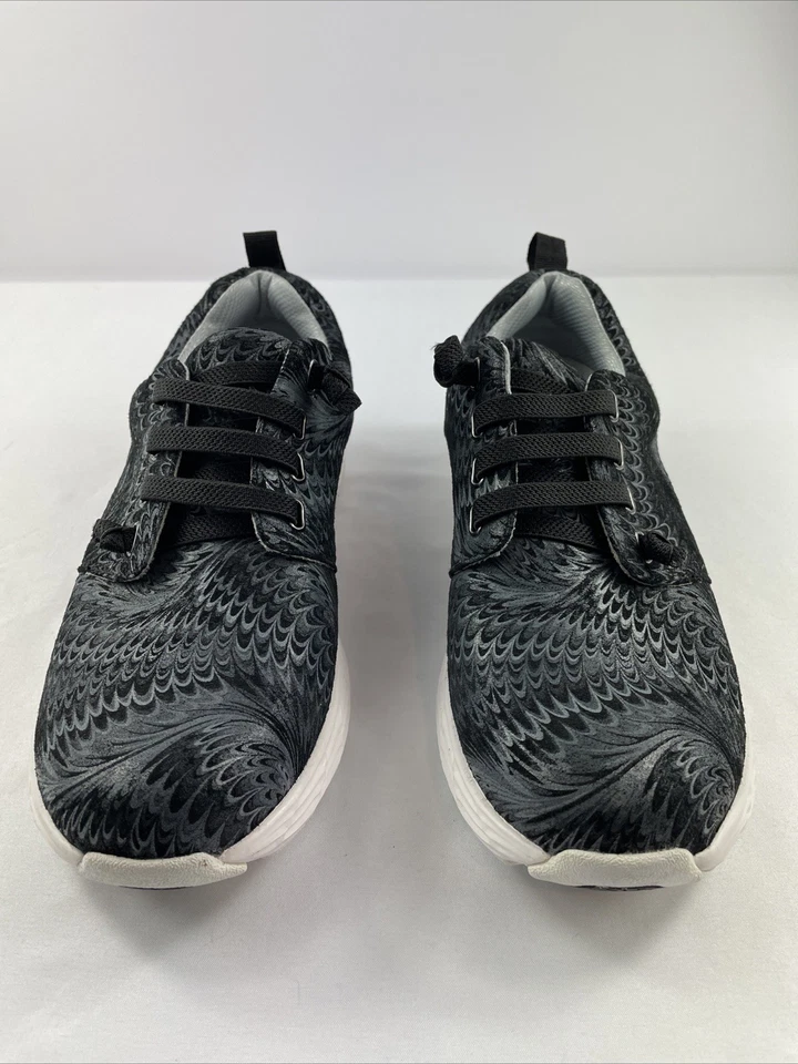 Tenis Nurse Mates Velocity para mujer talla 9 M negro gris remolinos antideslizantes Foto 1 de 4