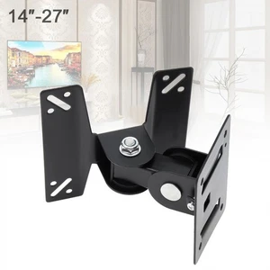 Support 180 Degrees Rotation Holder Adjustable 10KG TV Wall Mount Bracket Black - Picture 1 of 12