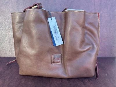 Bolso de Mano Dooney & Bourke Castaño Grande Cremallera Barlow Cuero Florentino Foto 1 de 4