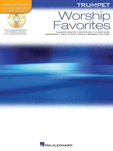 Worship Favorites for Trumpet Solo Christian Sheet Music Play-Along Book CD - Picture 1 of 1