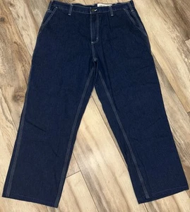 Vintage Carhartt Carpenter's Jeans Gr. 36X32 #382-83 Latzhose Fit Blau Arbeit - Bild 1 von 19