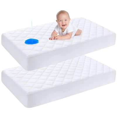 Protector Para Colchon De Cuna De Bebe Tamano Estandar Cama Niños Ninos Pequenos - Image 1 of 4