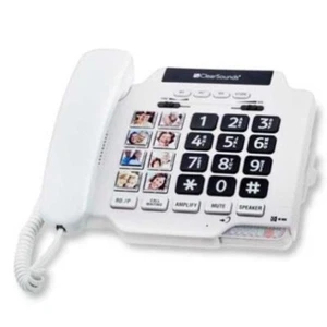 Amplified Spirit Phone w/ Big Numbers and Picture Buttons ClearSounds FL-CSC500 - Picture 1 of 3