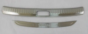 Parachoques trasero VW TIGUAN 2009-16 placa de paso moldura almohadilla protector acero - Imagen 1 de 5