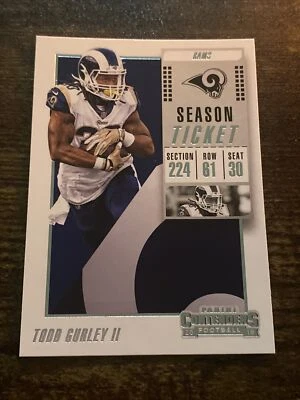 2018 Panini Contenders #46 Todd Gurley II Los Angeles Rams L6575* - Image 1 of 2