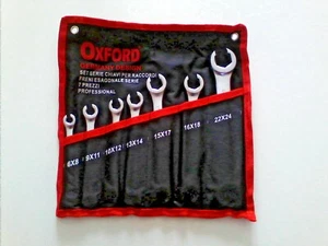 SET DI CHIAVI APERTE ESAGONALI SPACCATE RACCORDI TUBI 7 PEZZI DA 6 A 24 MM - Foto 1 di 1