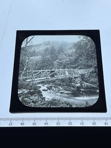 Bridge Over The Brathay. Magic Lantern Slide Photo England Scenery - Bild 1 von 4