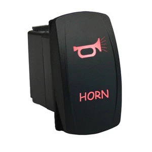 HORN 654RM Rocker Switch 12V Laser Momentary LED red 12V 20A - Picture 1 of 1