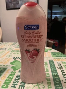 Softsoap Strawberry Smoother Body Butter Scrub Wash Discontinued Rare Brand New - Picture 1 of 5