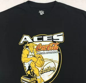Eastbay Men's T-Shirt M Medium Coca-Cola Aces Basketball 2012 Black Evapor NICE! - Picture 1 of 5
