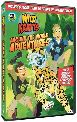 DVD PBS Kids: Wild Kratts: Around the World Adventures (3 DVDs) NEW  - Image 1 of 1