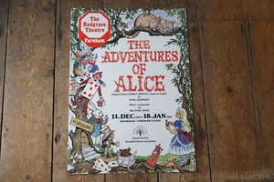Vintage Alice Adventures In Wonderland Theatre Advertising Poster - Picture 1 of 8