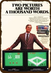 1982 INTELLIVISION Videospiel Vintage-Look ****DEKORATIVE REPLIK METALLSCHILD** - Bild 1 von 1