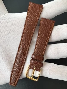 CORREA-STRAP RELOJ GRANO LAGARTO MARRÓN 20MM "NEW OLD STOCK 1960-1970" - Imagen 1 de 3