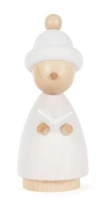 Choirboy White-Natural with Book H=90mm NEW Wooden Figure Christmas Miniature - Picture 1 of 1