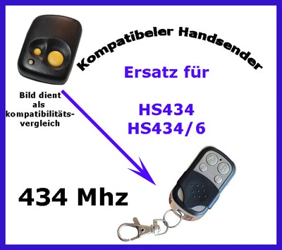 TKSTAR 433 Mhz Handsender kompatibel zu Einhell Garagentor Variolux VTA 702 VHS 1 VHS 4