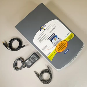 Epson Perfection 1650 Flatbed Scanner Cleaned Tested USB Cable READ NOTE AS IS - Picture 1 of 11