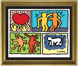 Keith Haring “Pop Shop Quad” Signed/Hand-Numbered Ltd Edition Print (unframed) - Picture 1 of 2