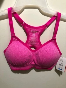 Danskin Womens Sports Bra Wirefree Adjustable Straps Fitted Pink Size Small - Picture 1 of 10